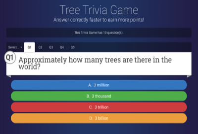 Tree Trivia Game Graphic